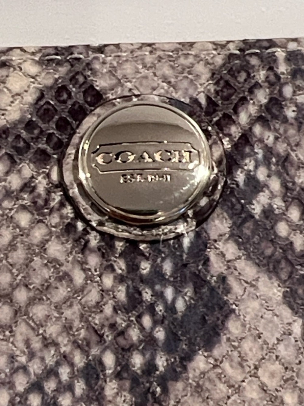 Coach Snake-Print Zip Wallet - Picture 16 of 16